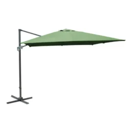 Parasol déporté rectangulaire coloris amande - 300 x 400 cm