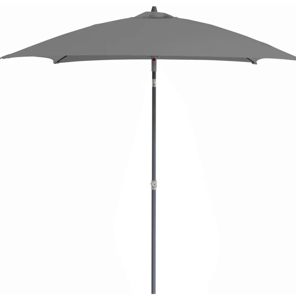 Parasol droit carré en aluminium mat - 200 x 200 cm