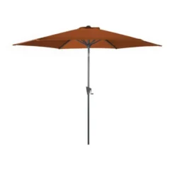 Parasol droit rond en aluminium - Ø 300 cm