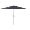 Parasol droit rond en aluminium coloris gris - Ø 350 cm