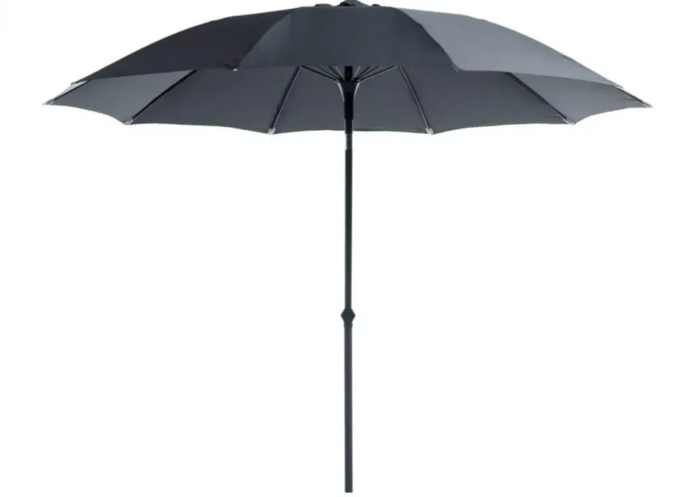 Parasol droit rond en aluminium - Ø 270cm