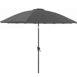 Parasol droit rond en aluminium - Ø 300 cm