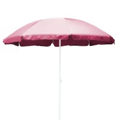 Parasol droit rond en coton - Ø 180 cm