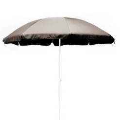Parasol droit rond en coton - Ø 180 cm