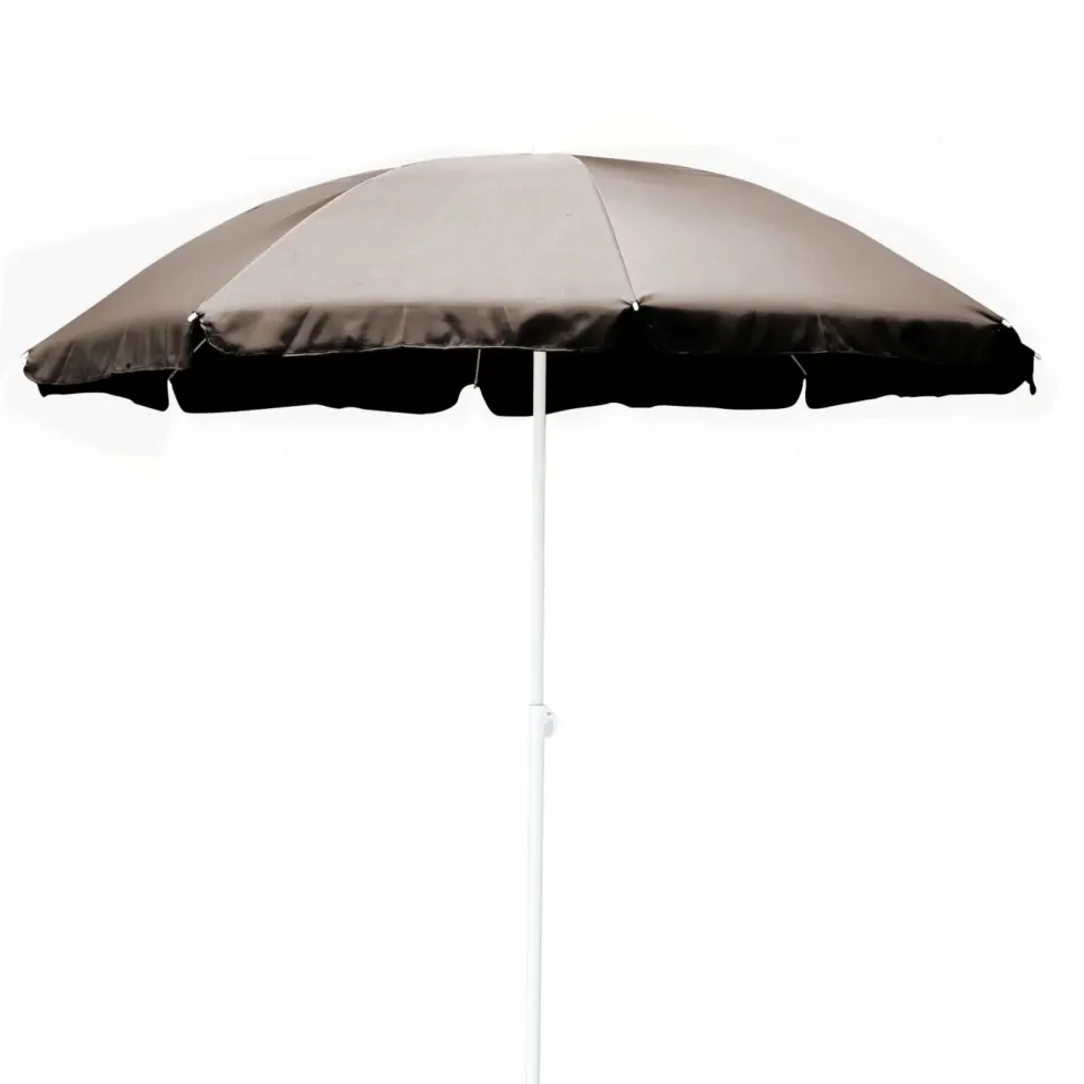 Parasol droit rond en coton - Ø 180 cm