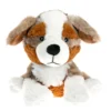 Peluche bouillotte berger australien marron aux grains de blé et à la lavande Artisan du Bien-Être