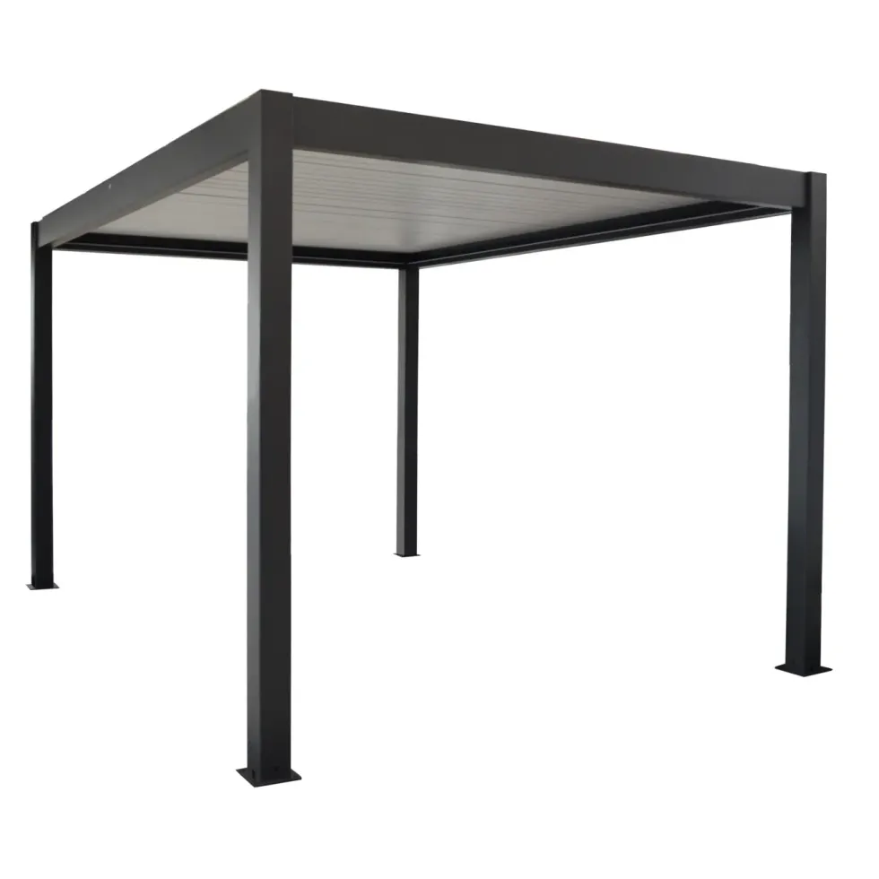 Pergola rectangulaire bioclimatique autoportée Zephir - 3 x 4 m