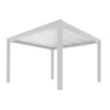 Pergola Summer autoportée motorisée coloris blanc en aluminium - 4 x 4 m