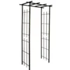 Pergola tube carré petit modèle en fer vieilli - 1,9 m de haut