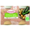 Petits pots pour bébé dès 4 mois pomme de terres et courgette zébrée Babybio Légumes de nos fermes – 2 x 130 g