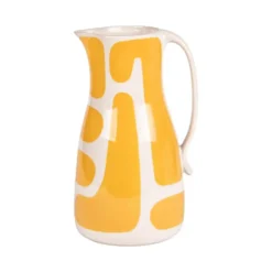Pichet en grès jaune et beige Lulli - 1,8 L