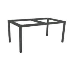 Pied de table coloris gris en aluminium Stern - 130 x 80 x 73 cm