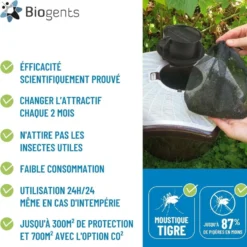 Piège anti-moustiques extérieur BG-Mosquitaire Biogents - 39 x 39 x 28,4 cm