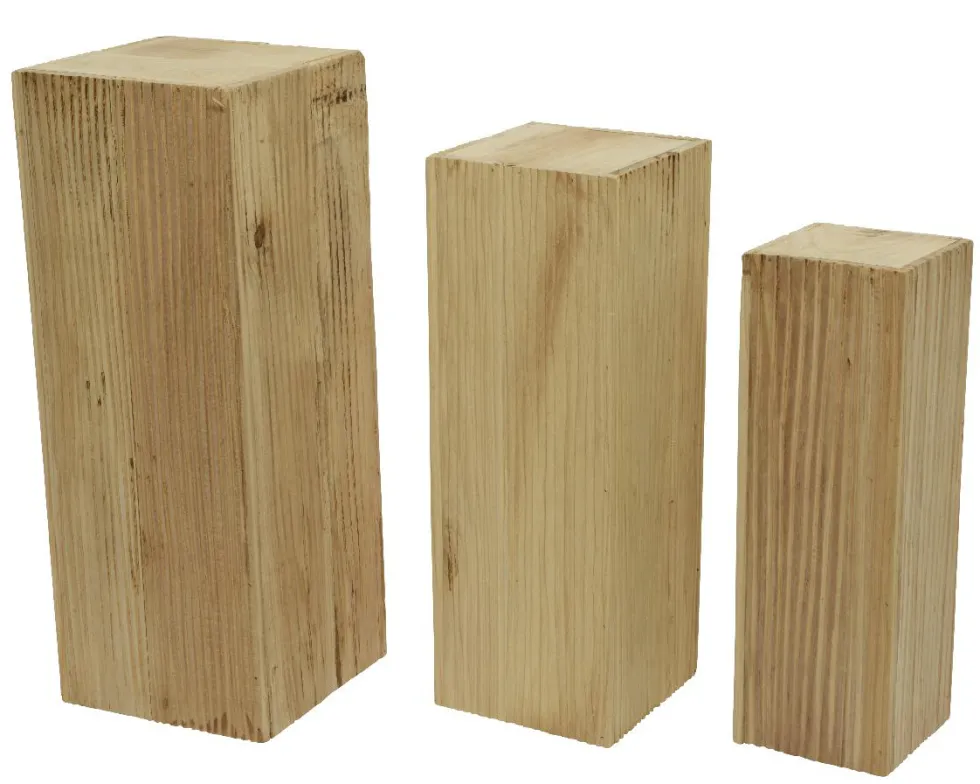 Pilier en bois de paulownia T3 - 20 x 20 x H 60 cm
