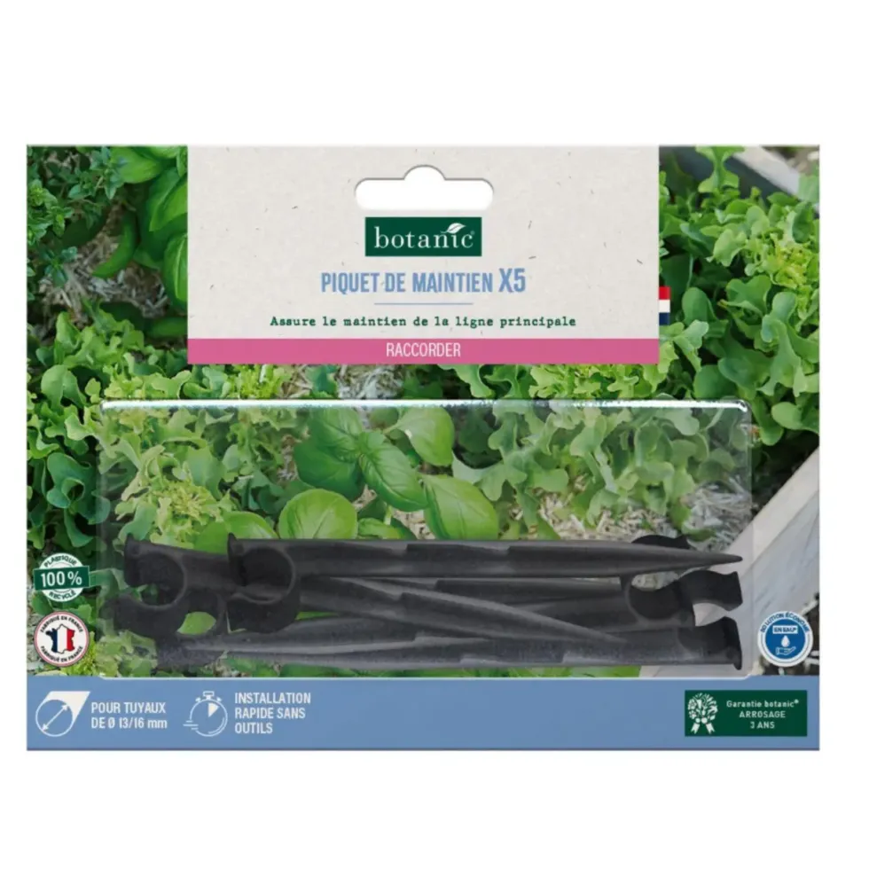 10 piquets de maintien 16 mm botanic® - Arrosage en goutte à goutte