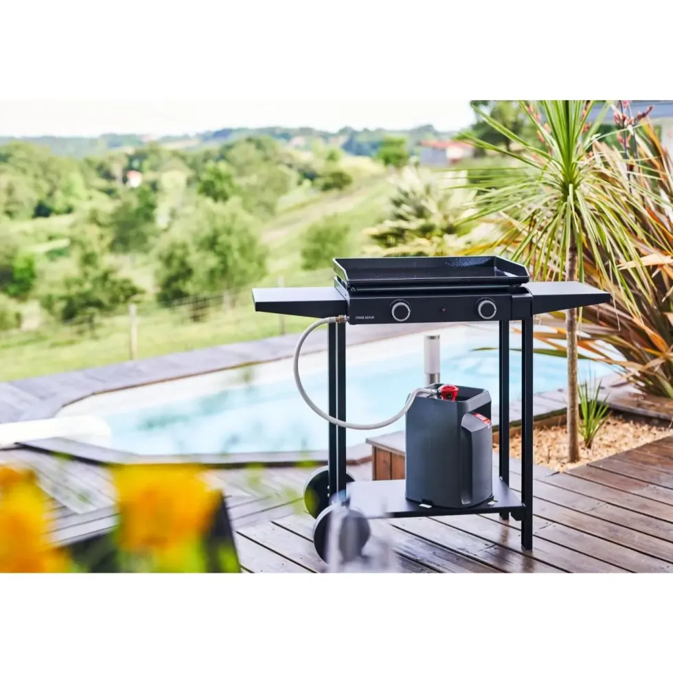 Plancha Base Gaz 60 châssis acier 5000W