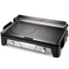 Plancha électrique Cook&Serve coloris noir en inox satiné Riviera & Bar 2040 W - 57,5 x 20 x 37 cm