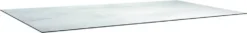 Plateau de table fin Penta Stern en HPL silverstar - 220 x 100 x 1,3 cm