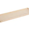 Plateau rectangulaire avec poignées coloris beige en bois de frêne - 52,5 x 16,3 x 4,5 cm