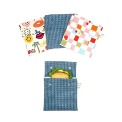 Pochette à sandwich en coton Alterosac taille S – 17,5 x 17,5 cm