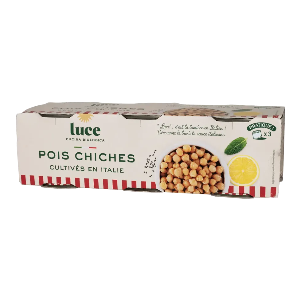 Pois chiche bio Luce - 3 x 200 g