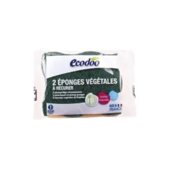 Éponges végétales à récurer Ecodoo - lot de 2