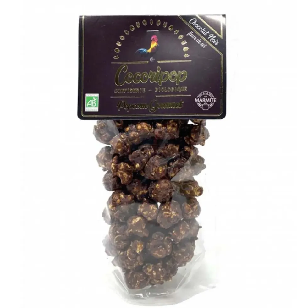 Popcorn chocolat noir et fleur de sel bio Cocoripop - 80 g