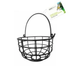 Porte boule de graisse géante noire en métal Ø 13 cm