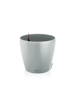 Pot avec réservoir d’eau en polypropylène brun sable Lechuza classico color 14 - Ø 15 × 13,5 cm