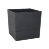 Pot carré Aquaduo gris anthracite 9 L