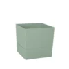 Pot carré en plastique à réserve d'eau coloris vert amande Poetic Aquaduo - 14,3 cm