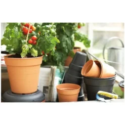 Pot 24cm Green Basics Elho noir