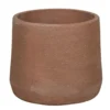 Pot coloris rouge en terre recyclée - Ø 22 x 19 cm