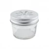 Pot de rangement en verre transparent