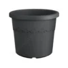 Pot en plastique recyclé gris anthracite Elho Algarve Cilindro - Ø 48 x H 40 cm