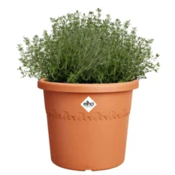 Pot en plastique recyclé Terra Elho Algarve Cilindro - Ø 48 x H 40 cm