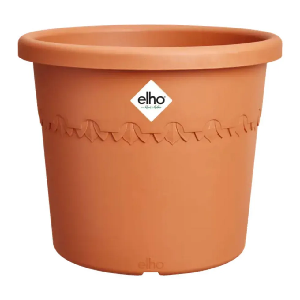 Pot en plastique recyclé Terra Elho Algarve Cilindro - Ø 48 x H 40 cm