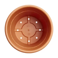 Pot en plastique recyclé Terra Elho Algarve Cilindro - Ø 48 x H 40 cm