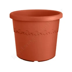 Pot en plastique recyclé Terra Elho Algarve Cilindro - Ø 48 x H 40 cm