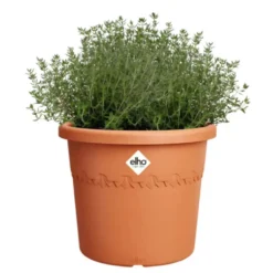 Pot en plastique recyclé Terra Elho Algarve Cilindro - Ø 34,5 x H 29 cm