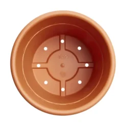 Pot en plastique recyclé Terra Elho Algarve Cilindro - Ø 34,5 x H 29 cm