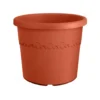 Pot en plastique recyclé Terra Elho Algarve Cilindro - Ø 40 x H 33 cm