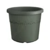 Pot en plastique recyclé vert thyme green Elho Algarve Cilindro - Ø 58 x H 48 cm