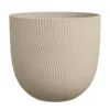 Pot en polypropylène beige champignon Elho Sereh Round - Ø 47 x 40,1 cm