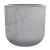 Pot en polypropylène coloris gris béton Eda Basalt Up - Ø 38,5 x H 36,8 cm