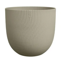 Pot en polypropylène vert scandinave Elho Sereh Round - Ø 29,5 x 25,3 cm