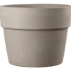 Pot en terre cuite gris clair Deroma Perfetto Grafite - Ø 50 x H 38,9 cm