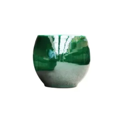 Pot en terre cuite émaillée coloris vert Les Poteries d'Albi Bahia - Ø 35 x H 38 cm