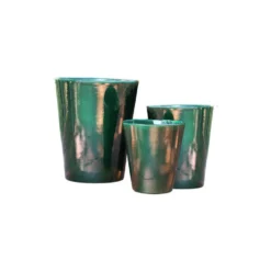 Pot en terre émaillée vert Jade Les Poteries d’Albi Sydney - Ø 37 x H 44 cm