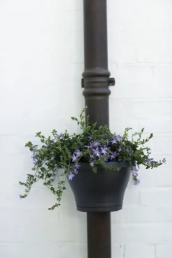 Pot gouttière coloris anthracite Elho Corsica 3 L - L 27 cm x H 15,1 cm